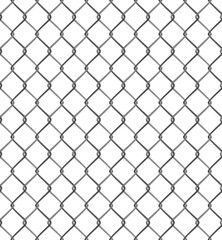 vector illustration of chain link fence wire mesh steel metal isolated on transparent background. Art design gate made. Prison barrier, secured property. Abstract concept graphic element - 571306168