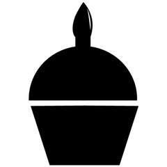 cup cake vector, icon, symbol, logo, clipart, isolated. vector illustration. vector illustration isolated on white background.