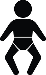 Cute New Baby Born Icon