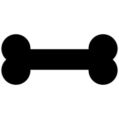 bone vector, icon, symbol, logo, clipart, isolated. vector illustration. vector illustration isolated on white background.