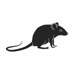 Mouse vector icon.Black vector icon isolated on white background mouse.
