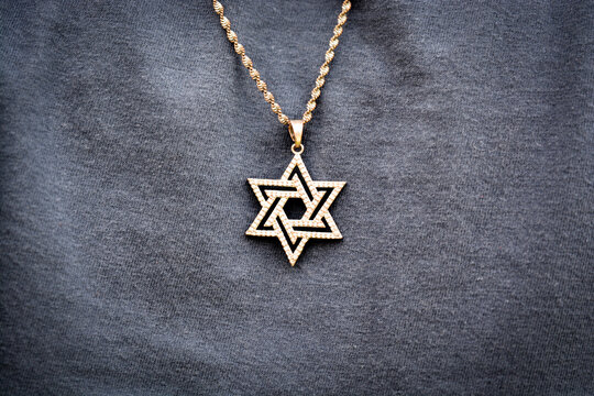 Star of David necklace pendant background  Star of David necklace, Magen David