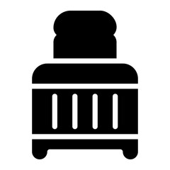 toaster glyph icon