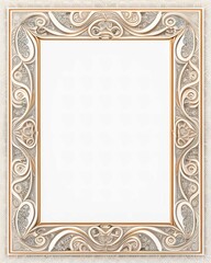 Frame for certificate or diploma, menu, stationery, or invitation, generative AI