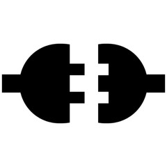 Obraz premium plug vector, icon, symbol, logo, clipart, isolated. vector illustration. vector illustration isolated on white background.