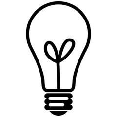 bulb vector icon symbol logo clipart isolated. vector illustration. vector illustration isolated on white background.