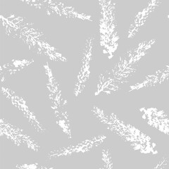 Obraz premium Vector seamless botanical pattern, imprinted leaves. Beautiful design for textile, wallpaper, wrapping paper.