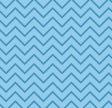Blue waves zig zag background texture. Popular zigzag chevron pattern on light blue background	
