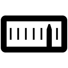 meter vector icon symbol logo clipart isolated. vector illustration. vector illustration isolated on white background.