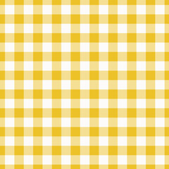 Seamless Pastel yellow Gingham Check Pattern.Stripes crossed horizontal and vertical lines.Seamless checkered pattern