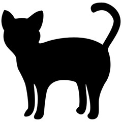 cat vector icon symbol logo clipart isolated. vector illustration. vector illustration isolated on white background.