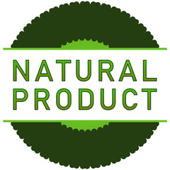 Natural product label