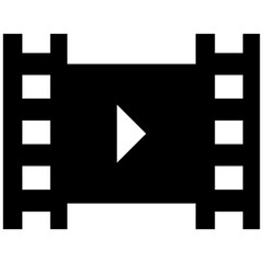 Fototapeta premium video film vector, icon, symbol, logo, clipart, isolated. vector illustration. vector illustration isolated on white background.