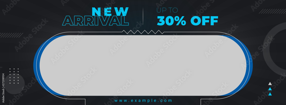 Canvas Prints new arrival sale facebook cover page timeline web ad banner template with photo place modern layout 
