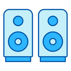 Speakers - icon, illustration on white background, similar style