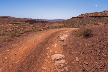 hiking the murphy trail loop in the island in the sky in canyonlands national park, usa