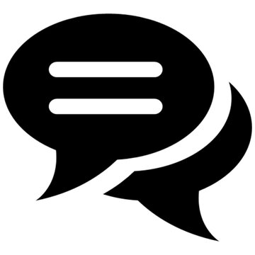 speech bubble vector icon symbol logo clipart isolated. vector illustration. vector illustration isolated on white background.