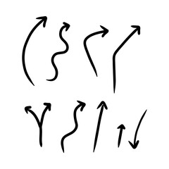 Hand Drawn Doodle Arrows Icon
