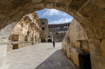 Roman amphitheater of Aspendos, Belkiz - Antalya, Turkey