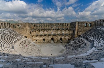 Roman amphitheater of Aspendos, Belkiz - Antalya, Turkey