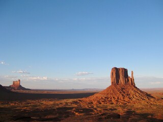 Monument Valley Rock Formations with Lots of Sky Area