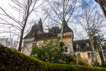 Fototapeta na wymiar Saint leon sur Vezere is old medieval town, Perigord Noir in Dordogne, France.