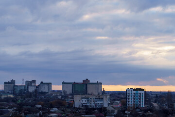 The urban landscape of Dzhankoy. Crimea