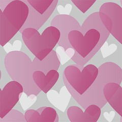 cute pattern of hearts for Valentine's Day