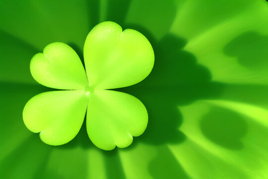 trevo de quatro folhas da sorte Saint Patrick