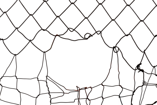 Background of metal mesh or wire on a white background - Powered by Adobe