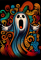 Generative AI abstract render of a mental disorder