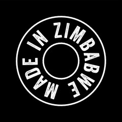 Made in Zimbabwe text emblem stamp, concept background