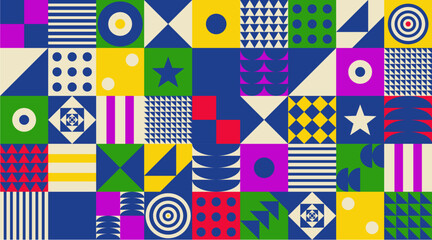 Abstract geometric art. Seamless pattern