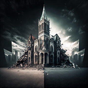 The church split into two separate congregations. - Generative AI