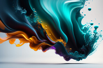 Abstract modern liquid background