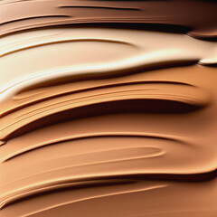 Beige and brown paint abstract background. AI generated image.