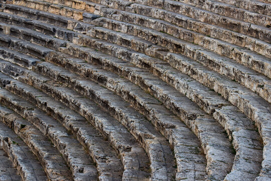 Ancient Roman Amphitheater Stairs