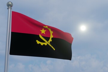 National Flag in the Sun - Angola