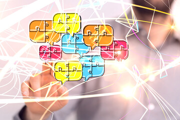 speaking bubble communication conference Digital Network