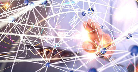  people network structure HR - Human resources management and recruitment