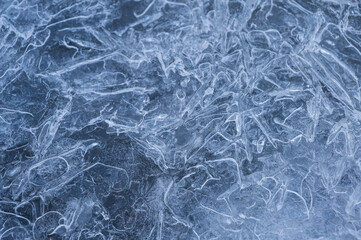 Close up of ice. Finland