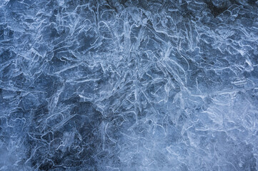 Close up of ice. Finland