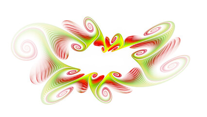 Obraz premium Elegant abstract illustration for art projects, cards, business, posters. 3D illustration, computer-generated fractal