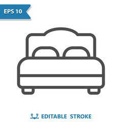Bed Icon. Bedroom, Furniture