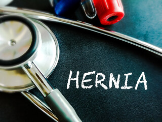 Hernia medical term, occurs when an internal part of the body pushes through a weakness in the muscle or surrounding tissue wall.