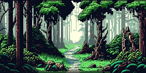 llustration of a game level design background - Created with generative ai
