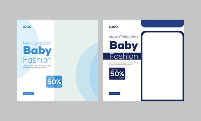 baby fashion sale banner, baby clothes sale banner, baby fashion sale poster template
