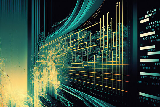 tecnologia de dados abstrato data computador interno 