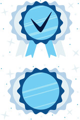 Blue warranty icons