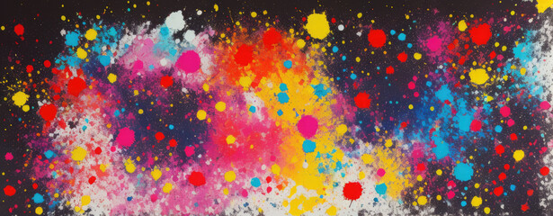 Abstract background with dots of paint